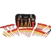 Combination Hand Tool Sets: Set Type: Insulated Tool Set; Number Of Pieces: 50; Measurement Type: Inch