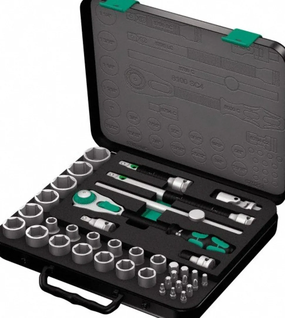 Combination Hand Tool Sets: Set Type: Bit Set, Socket; Number Of Pieces: 37; Measurement Type: Metric