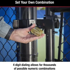 Combination Lock: Solid Brass, 2" Wide