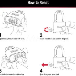 Combination Lock: Solid Brass, 2