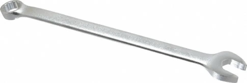 Combination Wrench: 9/16" Head Size, 15 deg Offset