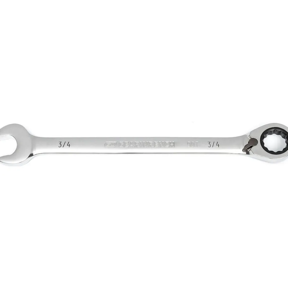 Combination Wrench: 3/4" Head Size, 15 deg Offset