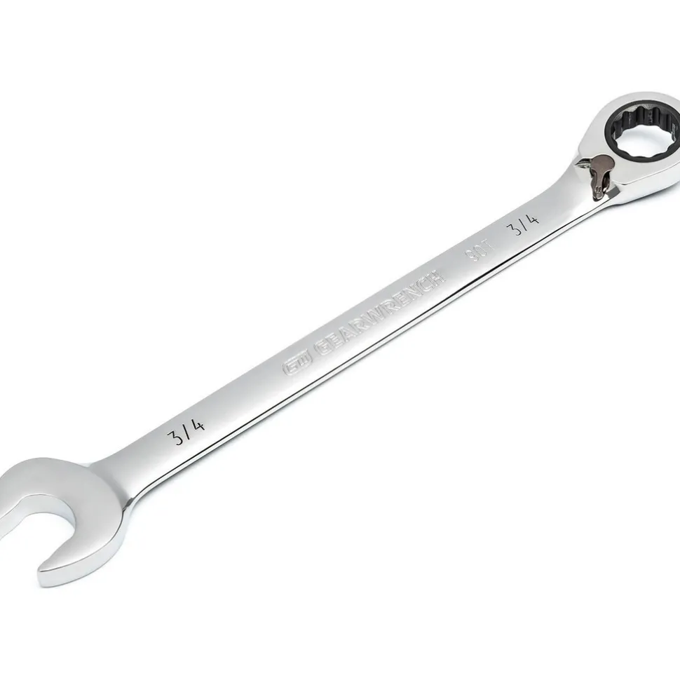 Combination Wrench: 3/4" Head Size, 15 deg Offset