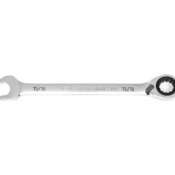Combination Wrench: 15/16" Head Size, 15 deg Offset