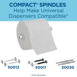Compact Coreless 2-Ply Recycled Toilet Paper