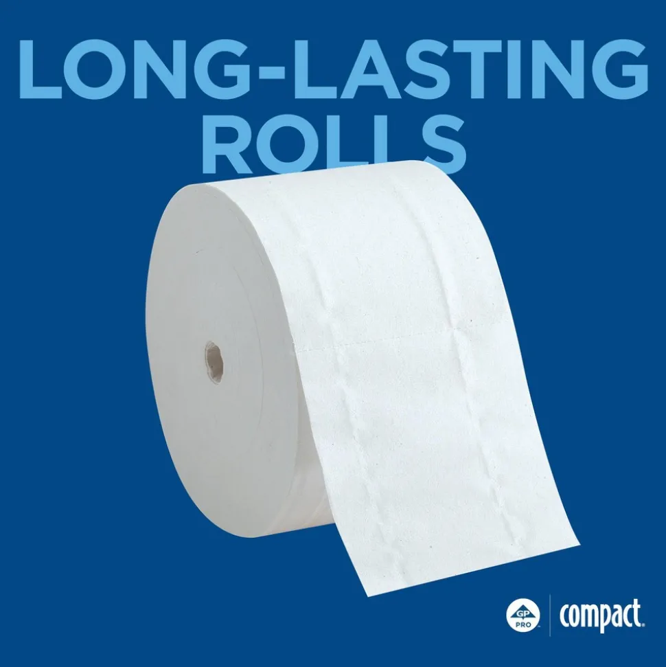 Compact Coreless 2-Ply Recycled Toilet Paper