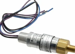 Compact, Cylindrical Pressure Switch: 180 psi to 3000 psi, 1/4" NPT Male Thread