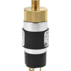 Compact, Cylindrical Pressure Switch: 10 psi to 150 psi, 1/8" NPT Male Thread