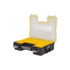 10 Compartment Clear, Black, Yellow Small Parts Deep Storage Box