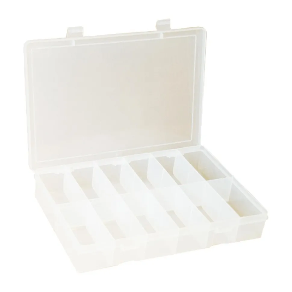 12 Compartment Clear Small Parts Compartment Box