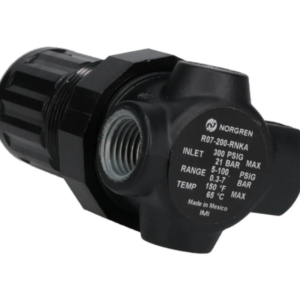 Compressed Air Regulator: 1/4" NPT, 100 Max psi
