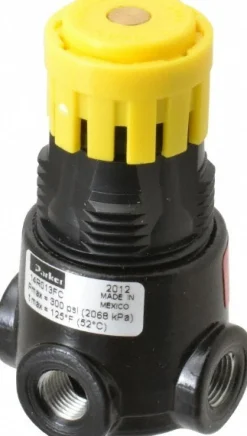 Compressed Air Regulator: 1/8" NPT, 300 Max psi, Miniature