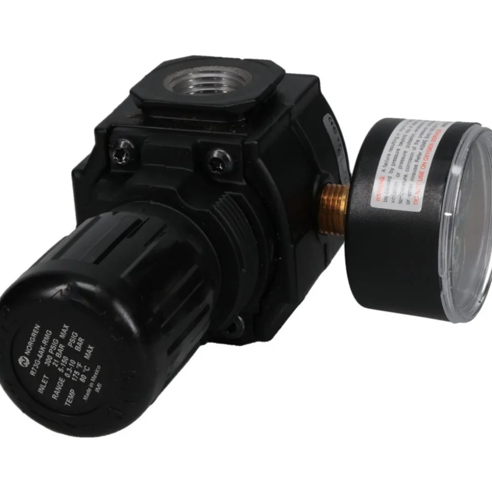Compressed Air Regulator: 1/2" NPT, 300 Max psi, Intermediate