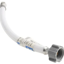 3/8" Compression Inlet, 7/8" Ballcock Outlet, Reinforced PVC Closet Supply Line