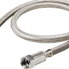 3/8" Compression Inlet, 7/8" Ballcock Outlet, Stainless Steel Toilet Connector