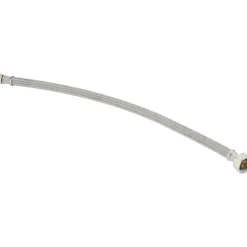 3/8" Compression Inlet, 1/2" FIP Outlet, Stainless Steel Lavatory/Sink Supply Line