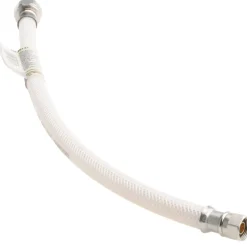 3/8" Compression Inlet, 1/2" FIP Outlet, Reinforced PVC Lavatory/Sink Supply Line