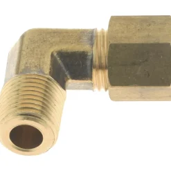 Compression Tube Male Elbow: 7/16-24, 1/4" Tube OD, Compression x MNPT