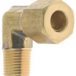 Compression Tube Male Elbow: 7/16-24, 1/4" Tube OD, Compression x MNPT