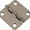 Concealed Hinge: 2" OAW, 2" Door Leaf Height, 1" Door Leaf Width, 0.06" Thick