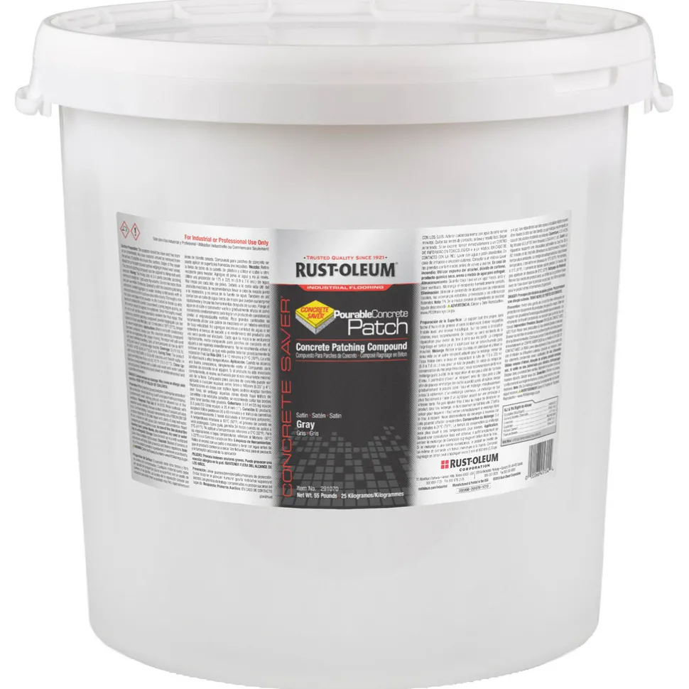 Concrete Saver Pourable Concrete Patching Compound, Gray, 55 lb.