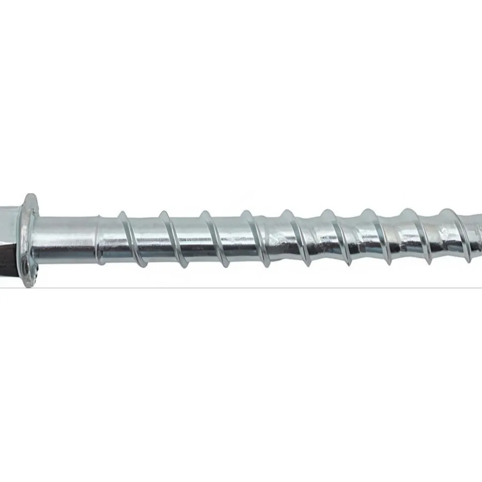 Concrete Screw Anchor: 3/8" Dia, 3" OAL, 1-1/2" Min Embedment