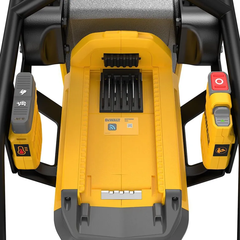 Concrete Tools: Includes: (1) DCPS660 60Kg Class Rammer, (2) DCBPS0554 554Wh Batteries, (1) DCBPSC0550 550W Charger; Material: Heavy-Duty Rubber, Steel (Frame); Tool Type: Rammer Kit