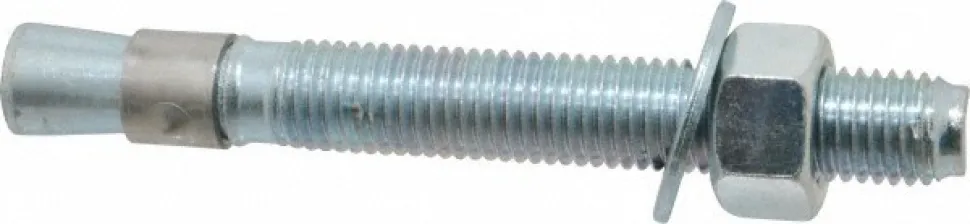 Concrete Wedge Expansion Anchor: 3/4" Dia, 6-1/4" OAL