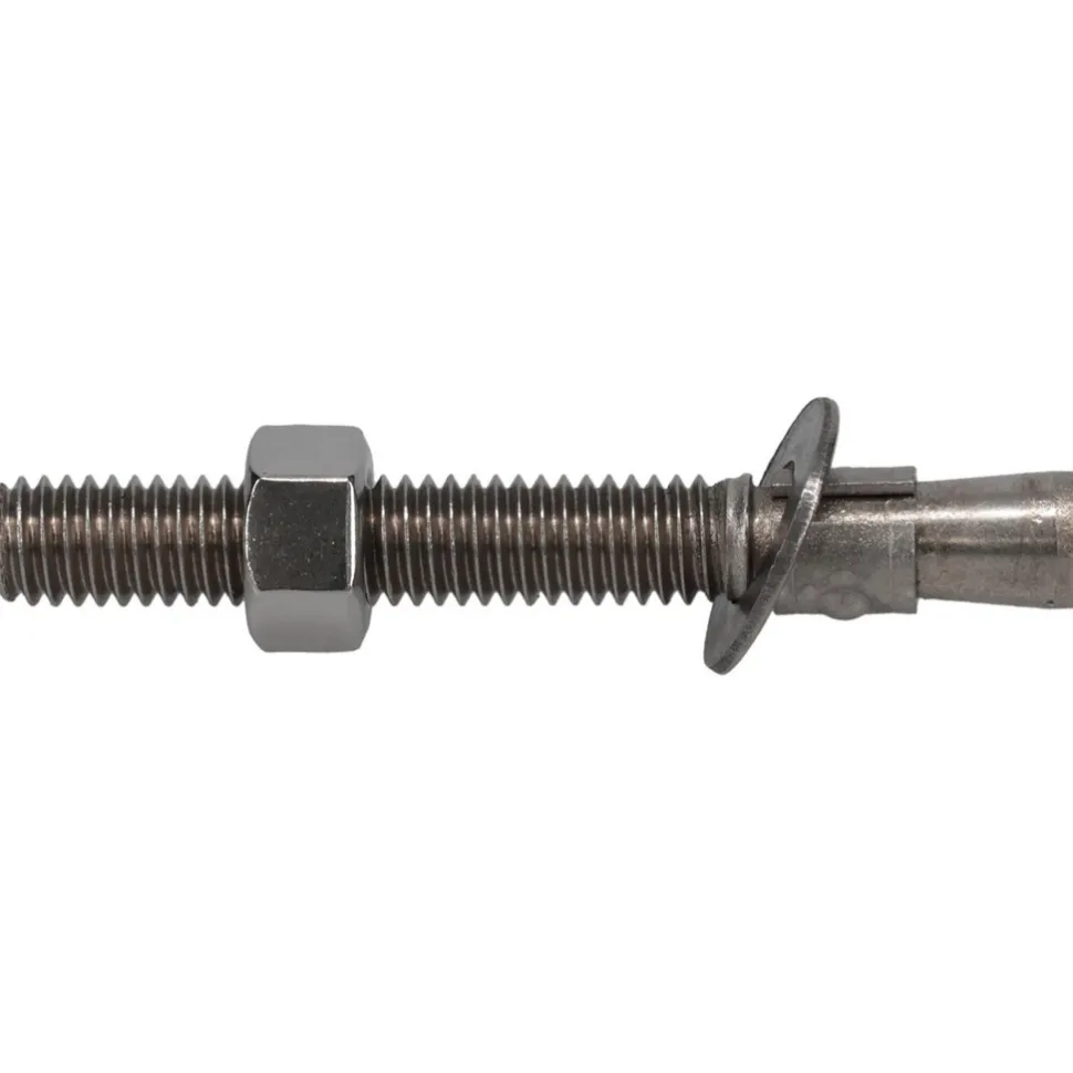 Concrete Wedge Expansion Anchor: 3/8" Dia, 3" OAL