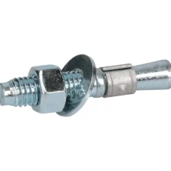 Concrete Wedge Expansion Anchor: 3/8" Dia, 2-1/4" OAL