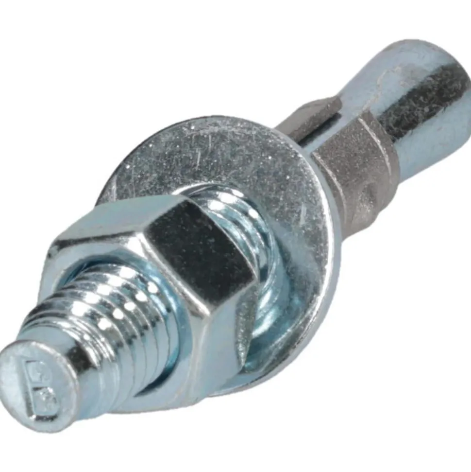 Concrete Wedge Expansion Anchor: 3/8" Dia, 2-1/4" OAL