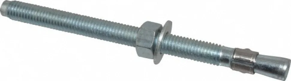 Concrete Wedge Expansion Anchor: 1/2" Dia, 7" OAL