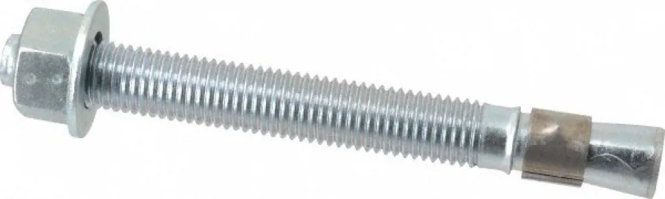 Concrete Wedge Expansion Anchor: 3/4" Dia, 7" OAL