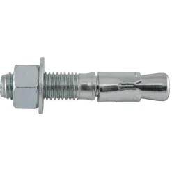 Concrete Wedge Expansion Anchor: 3/4" Dia, 4-1/4" OAL
