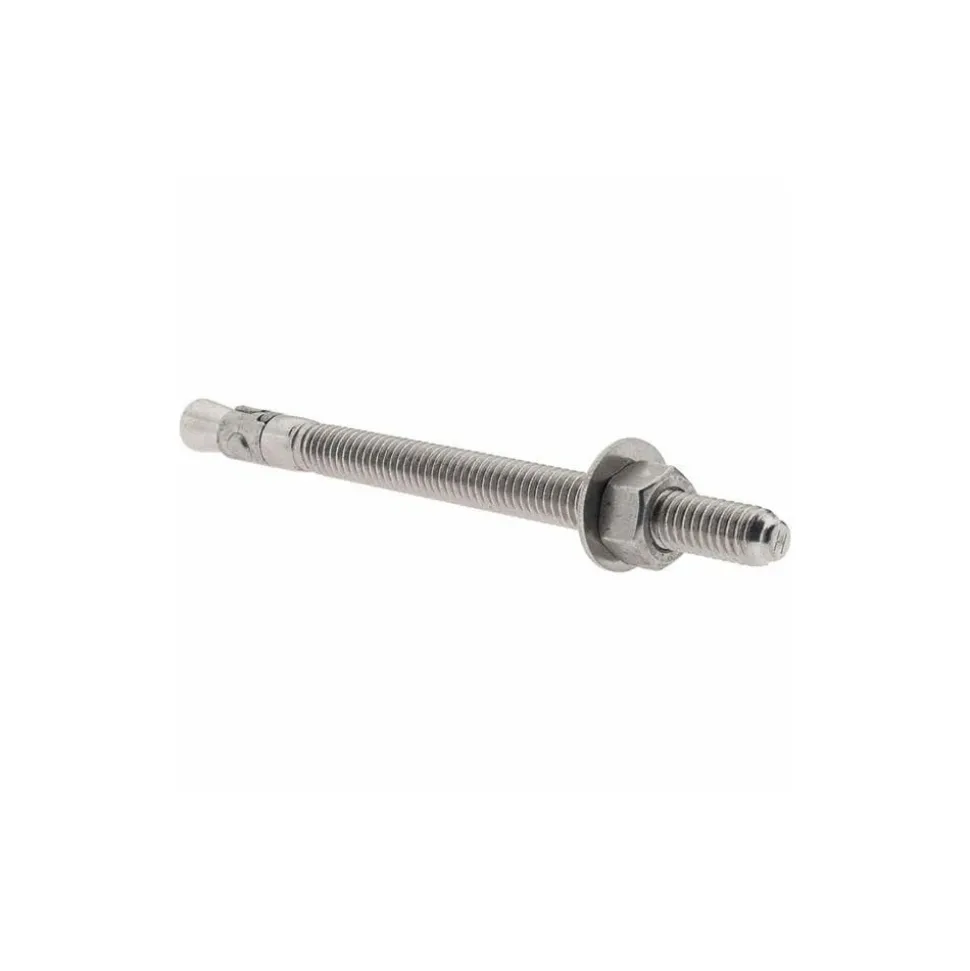Concrete Wedge Expansion Anchor: 3/8" Dia, 5" OAL, 1-5/8" Min Embedment
