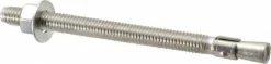 Concrete Wedge Expansion Anchor: 3/8" Dia, 5" OAL
