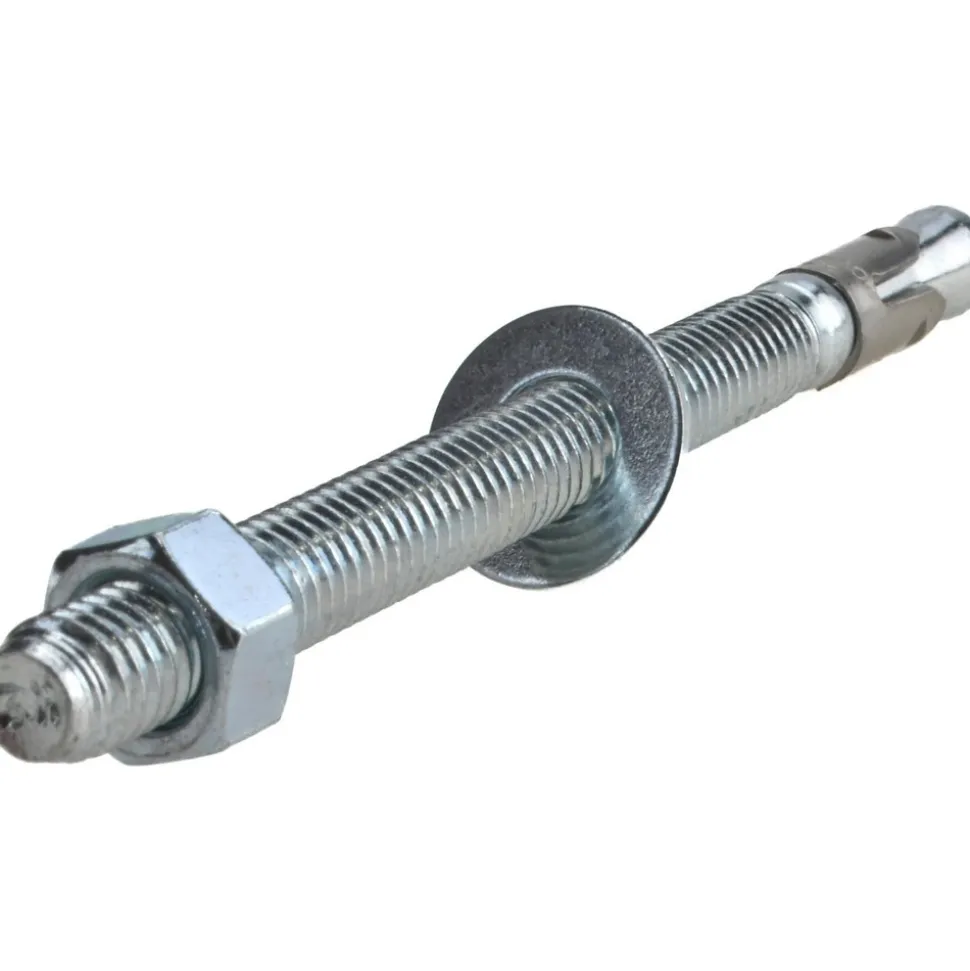 Concrete Wedge Expansion Anchor: 3/8" Dia, 5" OAL