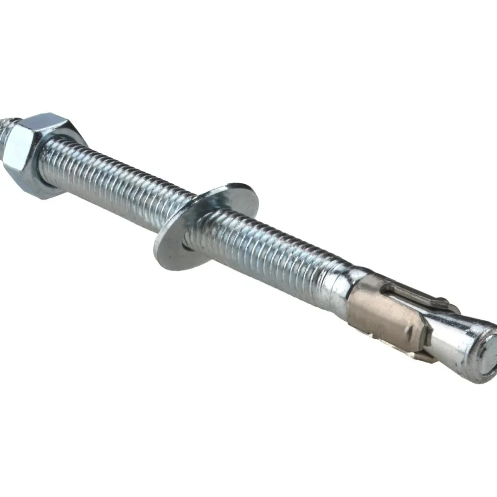 Concrete Wedge Expansion Anchor: 3/8" Dia, 5" OAL