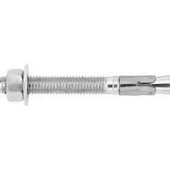 Concrete Wedge Expansion Anchor: 3/8" Dia, 3-3/4" OAL