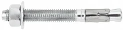 Concrete Wedge Expansion Anchor: 1/2" Dia, 4-1/2" OAL