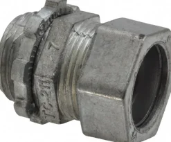 Conduit Connector: For EMT, Die Cast Zinc, 1/2" Trade Size