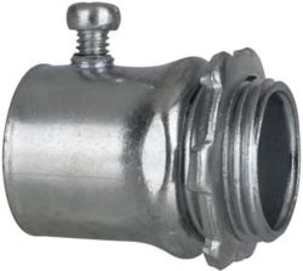 Conduit Connector: For EMT, Steel, 3/4" Trade Size