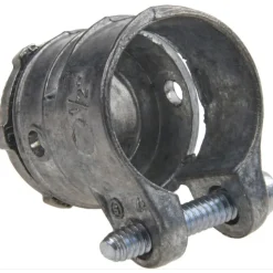 Conduit Connector: For FMC, Die Cast Zinc, 1/2" Trade Size
