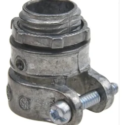 Conduit Connector: For FMC, Die Cast Zinc, 1/2" Trade Size