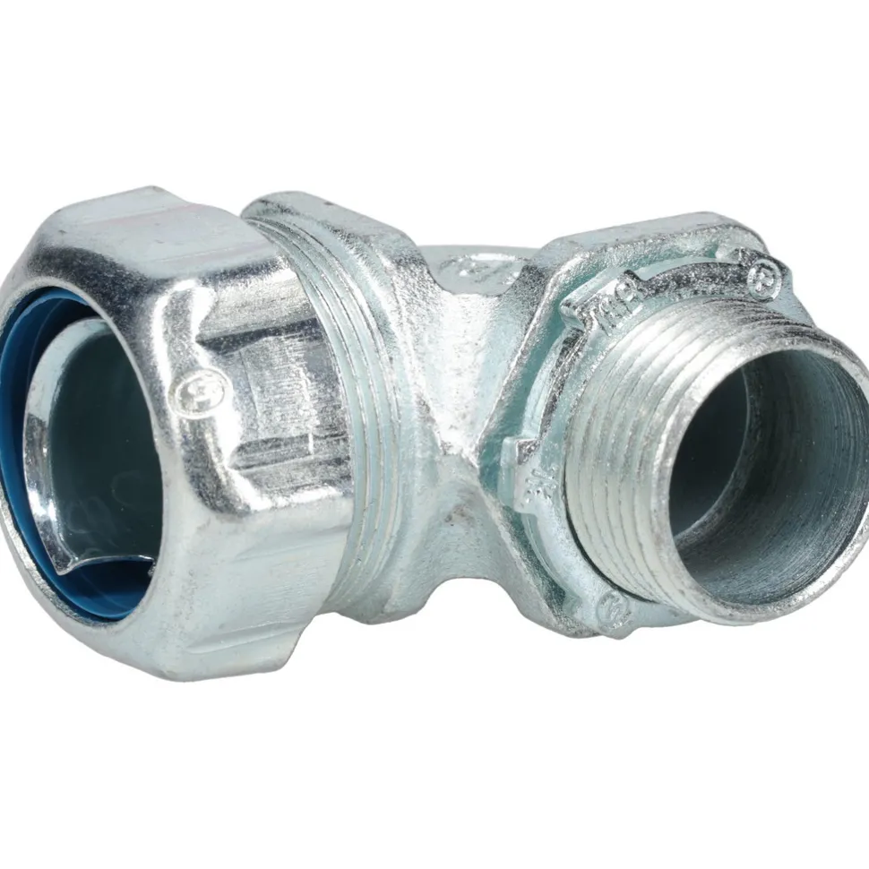 Conduit Connector: For Liquid-Tight, Malleable Iron, 3/4" Trade Size