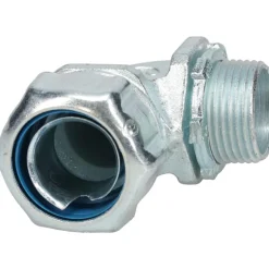 Conduit Connector: For Liquid-Tight, Malleable Iron, 3/4" Trade Size