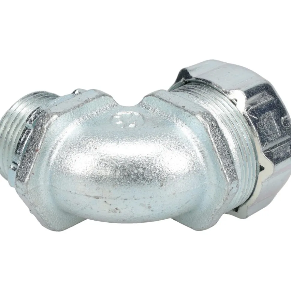 Conduit Connector: For Liquid-Tight, Malleable Iron, 3/4" Trade Size