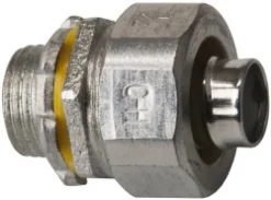 Conduit Connector: For Liquid-Tight, Malleable Iron, 1/2" Trade Size