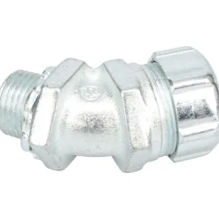 Conduit Connector: For Liquid-Tight, Malleable Iron, 1/2" Trade Size