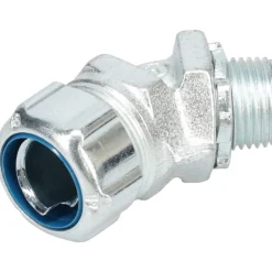 Conduit Connector: For Liquid-Tight, Malleable Iron, 1/2